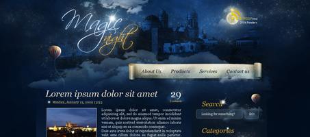 Create a Magic Night Themed Web Design in Photoshop photoshop 