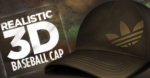 Design a Realistic 3D Baseball Cap in Photoshop photoshop 