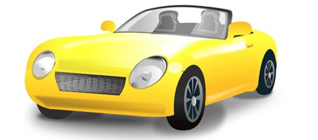 yellow-car-vector